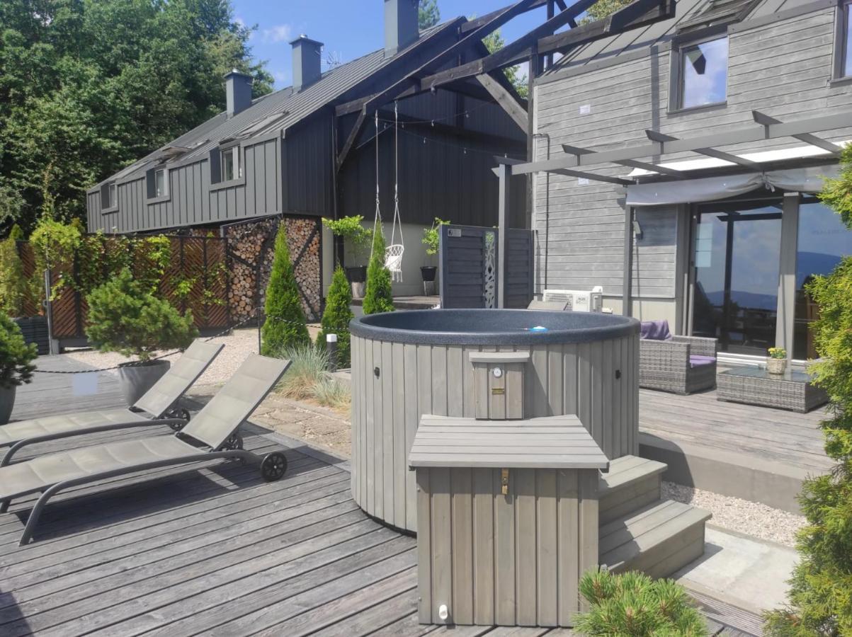 Sloneczny Chelm - Apartamenty W Gorach, Prywatna Sauna Jacuzzi Balia W Cenie, Spa, Grill, Stok Narciarski Myslenice, Sciezki Rowerowe, Rzeka Raba, Widok Na Tatry Kültér fotó