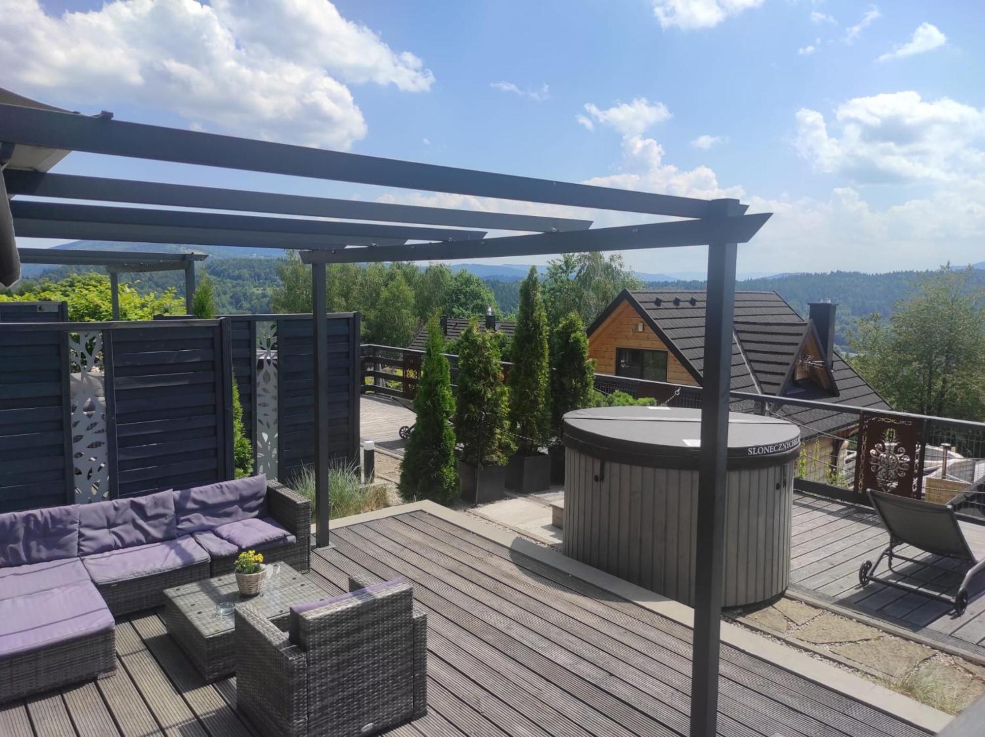 Sloneczny Chelm - Apartamenty W Gorach, Prywatna Sauna Jacuzzi Balia W Cenie, Spa, Grill, Stok Narciarski Myslenice, Sciezki Rowerowe, Rzeka Raba, Widok Na Tatry Kültér fotó